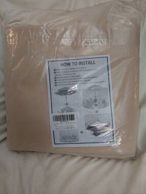 9ft Outdoor Umbrella Mosquito Net Cover (anchors not included)